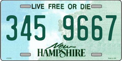NH license plate 3459667