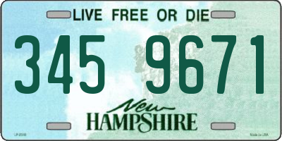 NH license plate 3459671