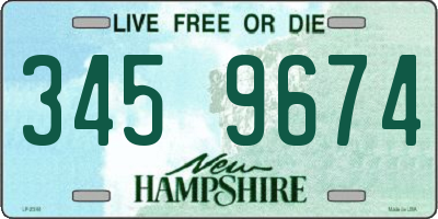 NH license plate 3459674