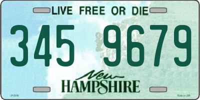 NH license plate 3459679