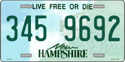 NH license plate 3459692