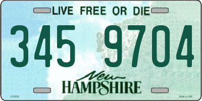 NH license plate 3459704