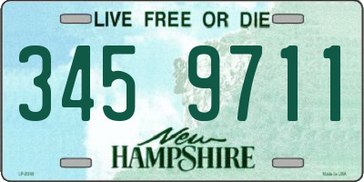 NH license plate 3459711