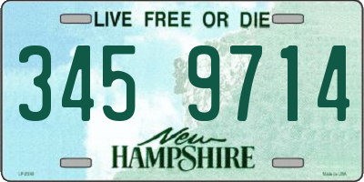 NH license plate 3459714
