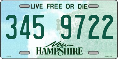 NH license plate 3459722