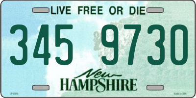 NH license plate 3459730