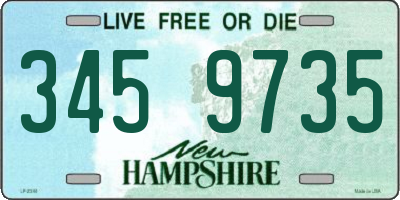 NH license plate 3459735