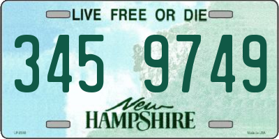 NH license plate 3459749