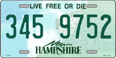 NH license plate 3459752