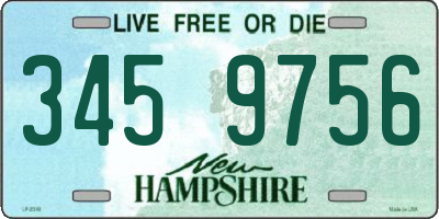 NH license plate 3459756