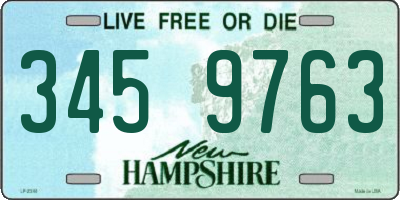 NH license plate 3459763