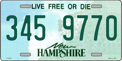NH license plate 3459770