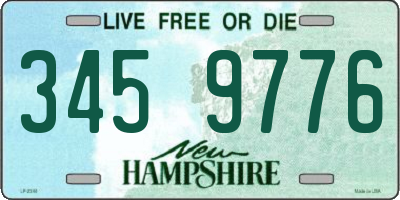 NH license plate 3459776