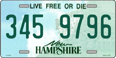 NH license plate 3459796