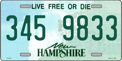 NH license plate 3459833