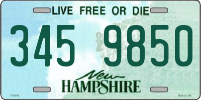 NH license plate 3459850