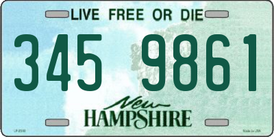 NH license plate 3459861