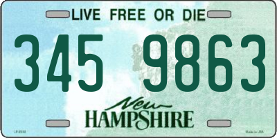 NH license plate 3459863