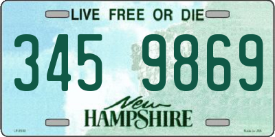 NH license plate 3459869