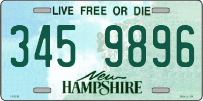 NH license plate 3459896