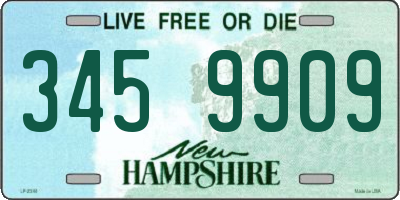 NH license plate 3459909