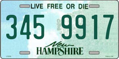 NH license plate 3459917