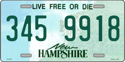 NH license plate 3459918