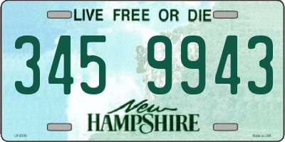 NH license plate 3459943