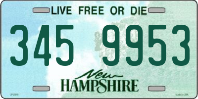 NH license plate 3459953
