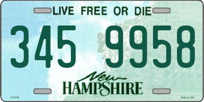 NH license plate 3459958