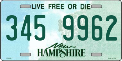 NH license plate 3459962