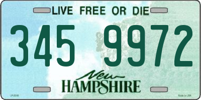 NH license plate 3459972