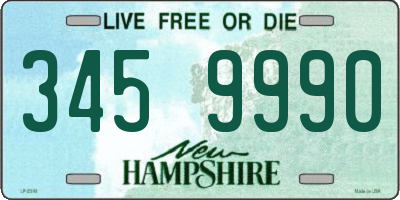 NH license plate 3459990