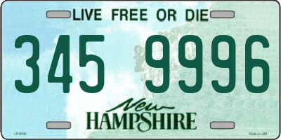 NH license plate 3459996