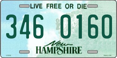 NH license plate 3460160