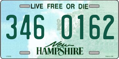 NH license plate 3460162