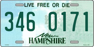 NH license plate 3460171