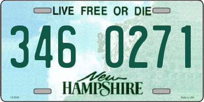 NH license plate 3460271