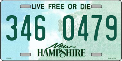 NH license plate 3460479