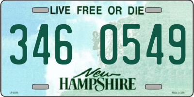 NH license plate 3460549