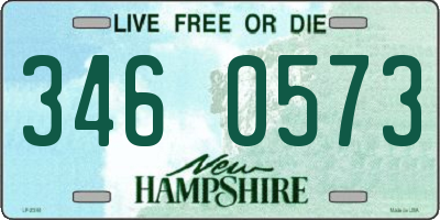NH license plate 3460573