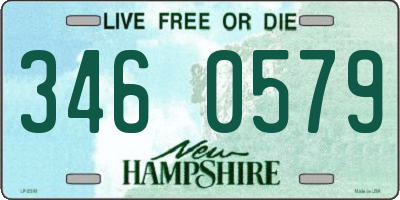 NH license plate 3460579