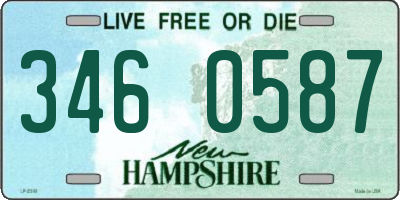 NH license plate 3460587