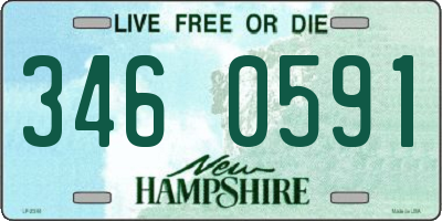 NH license plate 3460591