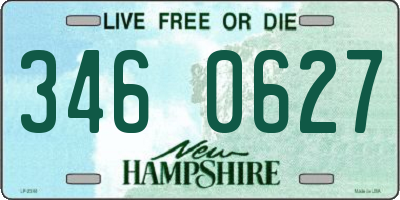 NH license plate 3460627