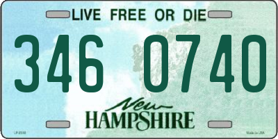 NH license plate 3460740