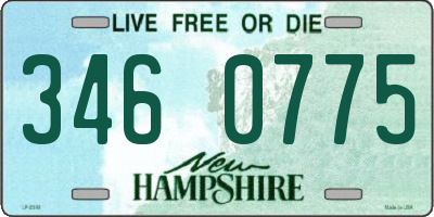 NH license plate 3460775