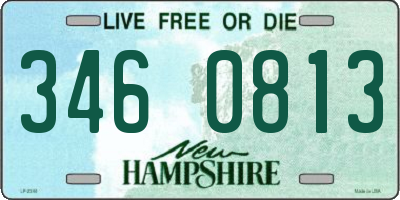 NH license plate 3460813