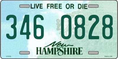 NH license plate 3460828
