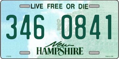 NH license plate 3460841